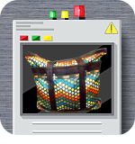 検査装置に表示された家事代行用バッグのイメージ